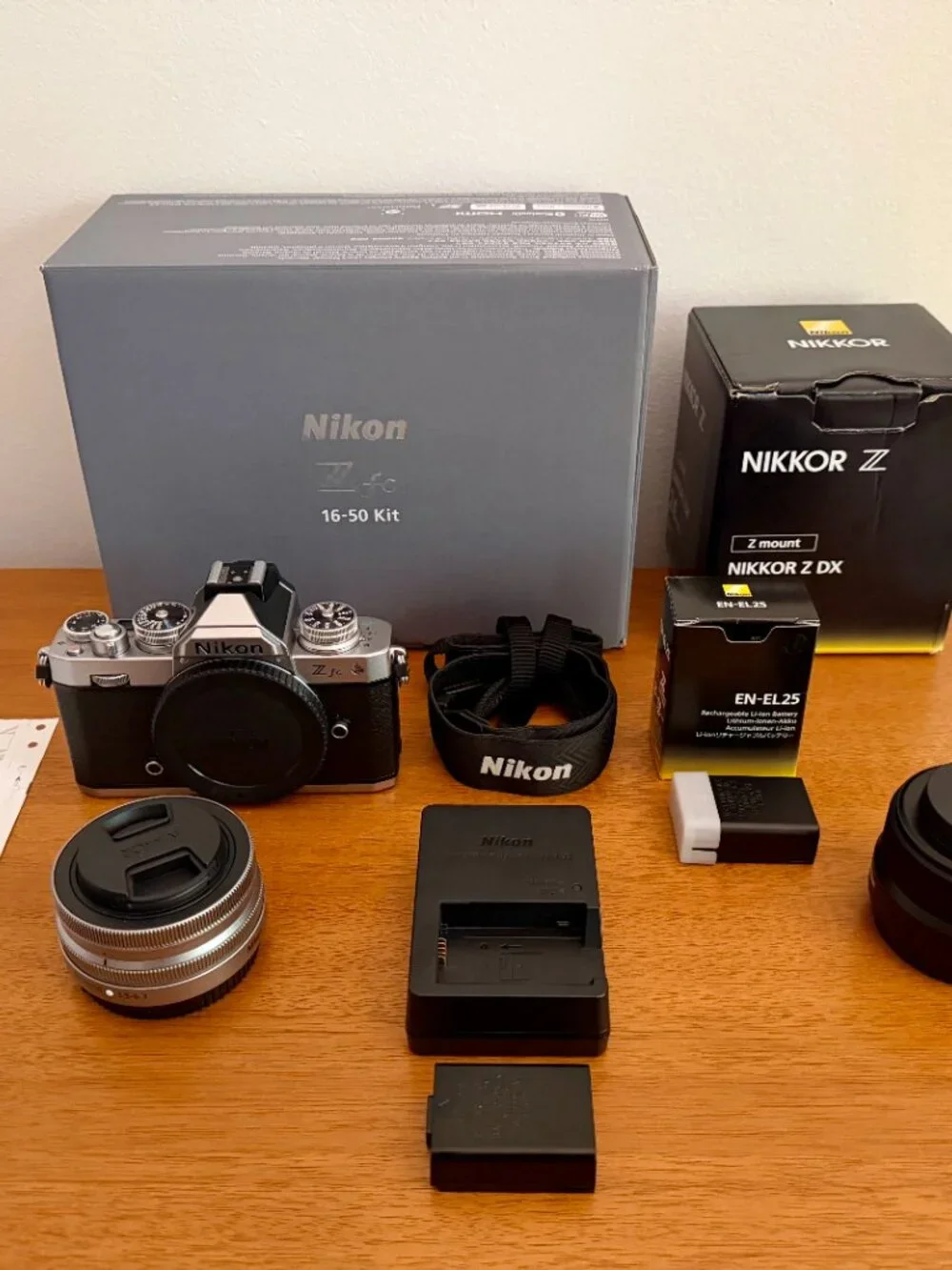 Nikon Z fc DX Camera Bundle with 16-50mm Lens, 24mm Lens, and Extra Battery